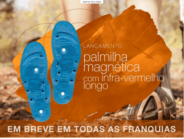 Palmilha Magnetica com Infra Vermelho Longo